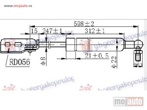 Glavna slika - AMORTIZER GEPEK VRATA (598L-200N) Levo Suzuki swift gti 93-96 -dostupno - MojAuto