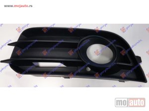 NOVI: delovi  RESETKA PREDNJEG BRANIKA (SA MAGLENKOM) (CRNI OKVIR) Levo Audi a1 10-14 -dostupno