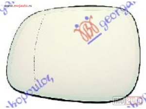 NOVI: delovi  STAKLO RETROVIZORA SA GREJACEM Levo Bmw x1 (e84) 09-13 -dostupno