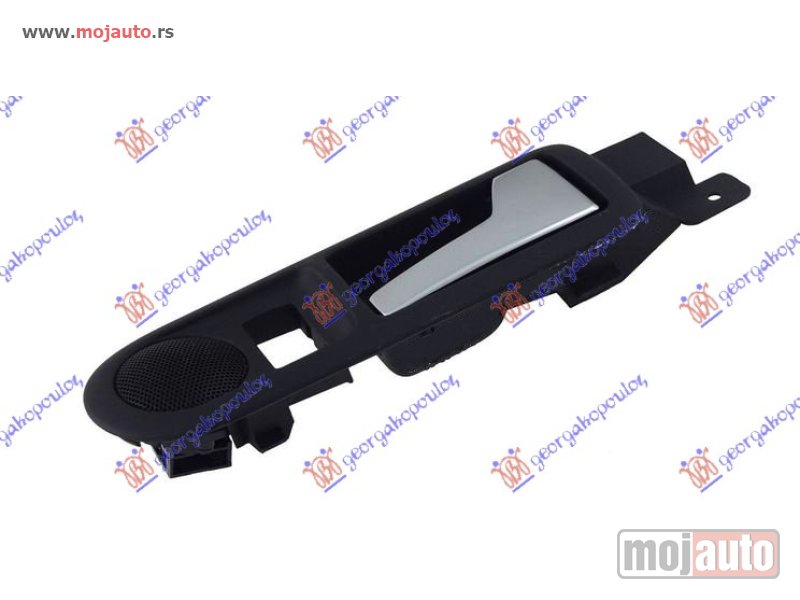 Glavna slika -  KVAKA ZADNJIH VRATA UNUTRASNJA HROM/CRNA Desno Vw golf iv 98-04 -dostupno - MojAuto