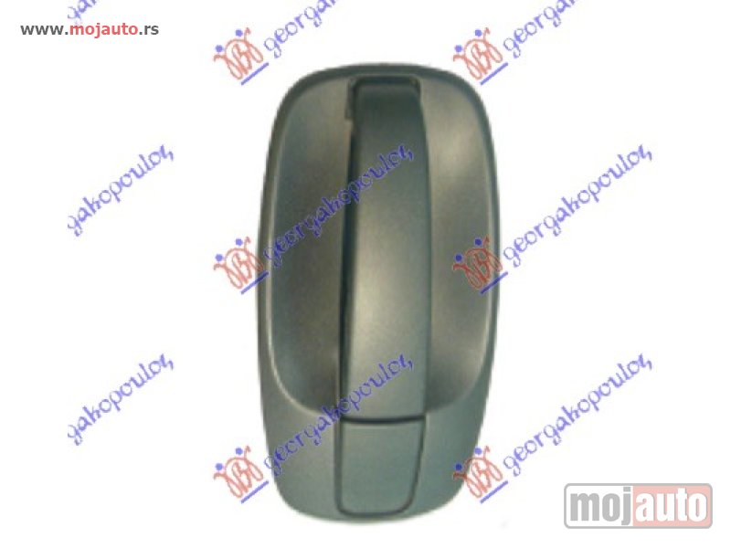Glavna slika -  KVAKA PREDNJIH/GEPEK VRATA SPOLJASNJA (BEZ RUPE ZA KLJUC) Desno Nissan primastar 02-06 -dostupno - MojAuto