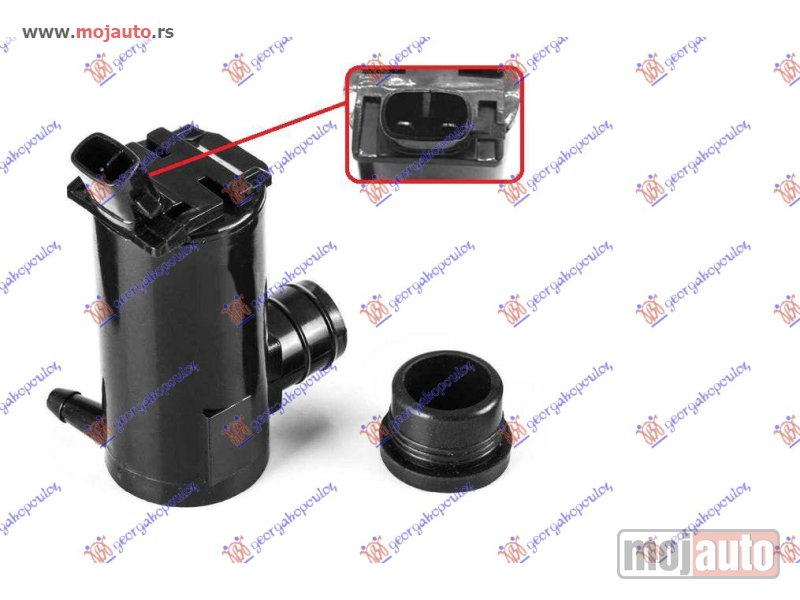 Glavna slika -  MOTOR POSUDE BRISACA (1 PUMPA) Kia shuma 96-01 -dostupno - MojAuto