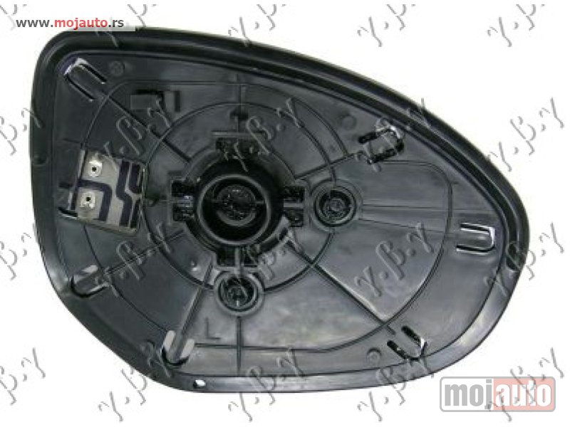 Glavna slika -  STAKLO RETROVIZORA SA GREJACEM (KONVEKSNO) Levo Mazda 6 08-13 -dostupno - MojAuto