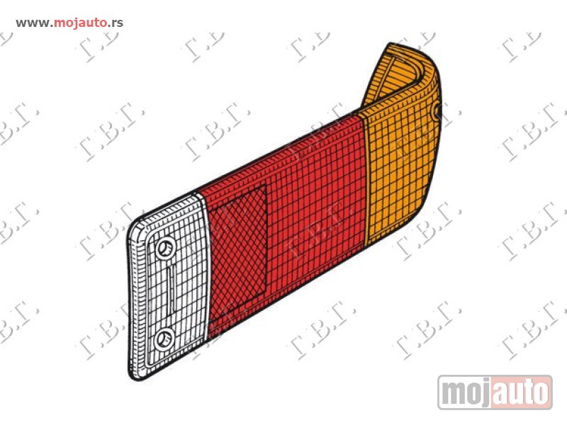 Glavna slika -  STAKLO STOP LAMPE Desno Ford escort ii 75-80 -dostupno - MojAuto