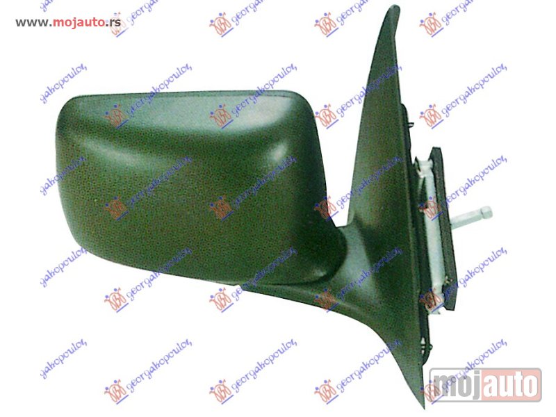 Glavna slika -  RETROVIZOR MEHANICKI SA RUCICOM (KONVEKSNO STAKLO) Desno Ford escort 90-92 -dostupno - MojAuto