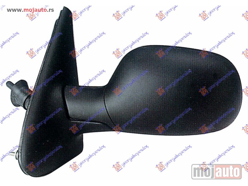 Glavna slika -  RETROVIZOR MEHANICKI SA SAJLOM (ASFERICNO STAKLO) Levo Renault megane sdn 96-98 -dostupno - MojAuto