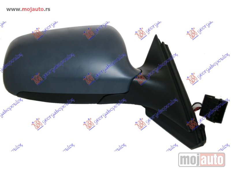Glavna slika -  RETROVIZOR ELEKTRICNI SA GREJACEM 3 VRATA 00- (A KVALITET) (KONVEKSNO STAKLO) Desno Audi a3 96-03 -dostupno - MojAuto