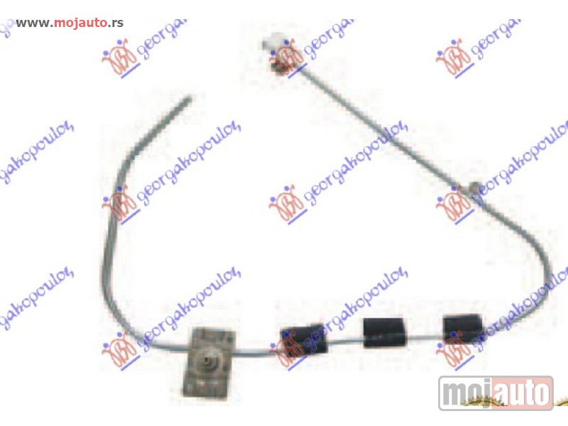 Glavna slika -  PODIZAC PREDNJEG PROZORA MEHANICKI Levo Vw golf i 77-83 -nedostupno - MojAuto