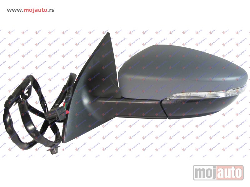 Glavna slika -  RETROVIZOR ELEKTRICNI SA GREJACEM PM (MIGAVAC) (A KVALITET) (ASFERICNO STAKLO) Levo Vw scirocco 08-14 -dostupno - MojAuto