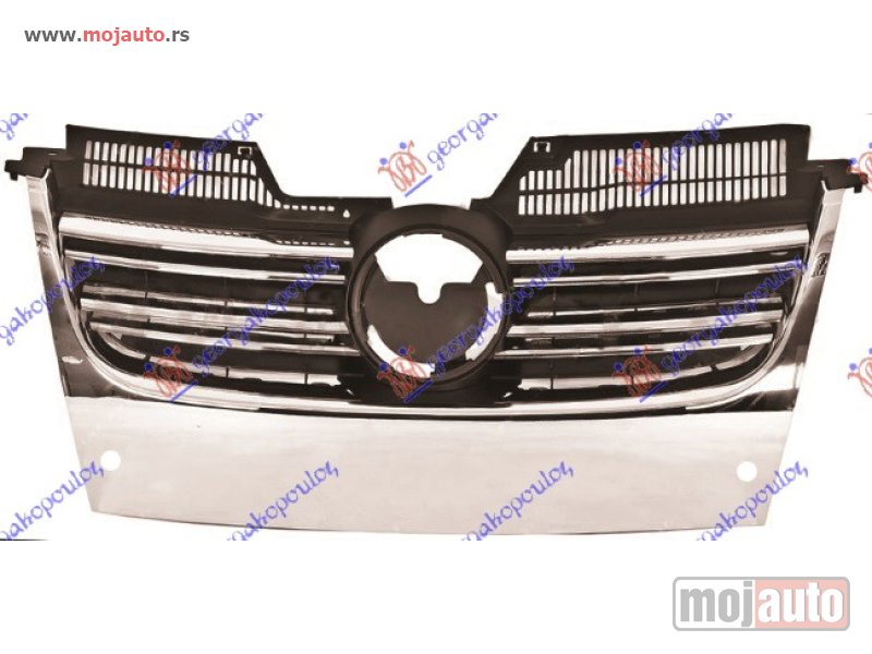 Glavna slika -  PVC MASKA KOMPLET (HROM LAJSNA) (PDS SENZORI) Vw jetta 05-10 -dostupno - MojAuto