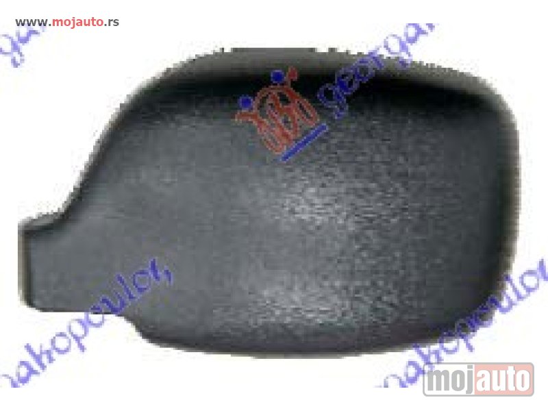 Glavna slika -  POKLOPAC RETROVIZORA CRNI Levo Renault kangoo 03-08 -nedostupno - MojAuto