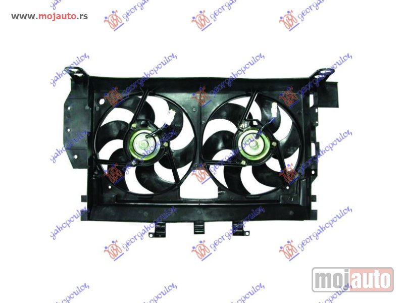 Glavna slika -  VENTILATOR (DUPLI) KOMPLET (BENZIN/DIZEL) (+AC) Citroen xantia 93-01 -dostupno - MojAuto