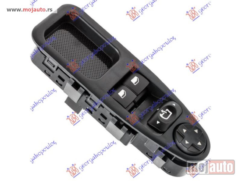 Glavna slika -  PREKIDAC U PREDNJIM VRATIMA (2 TASTERA) (ELEKTRO-SKLOPIV RETROVIZOR) (13 PIN) Levo Fiat scudo 07-16 -dostupno - MojAuto