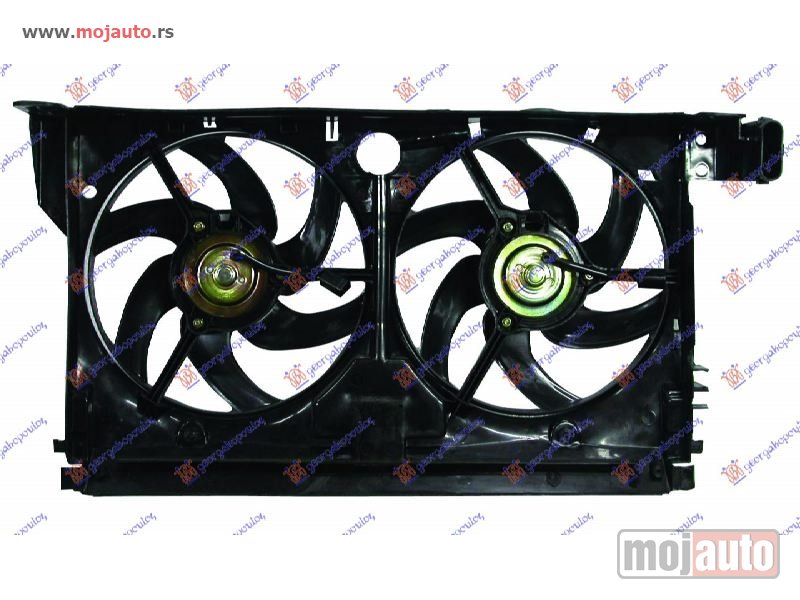 Glavna slika -  VENTILATOR HLADNJAKA (DUPLI) KOMPLET (BENZIN/DIZEL) (+ AC) Peugeot 406 sdn 96-05 -dostupno - MojAuto