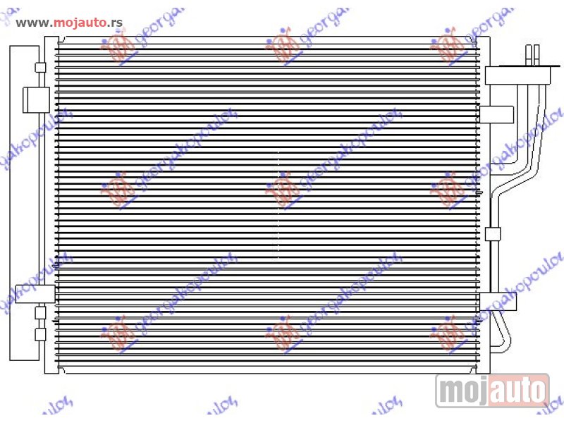 Glavna slika -  HLADNJAK KLIME ZA SVE MODELE DIZEL (470x390x16) Hyundai elantra 04-07 -dostupno - MojAuto