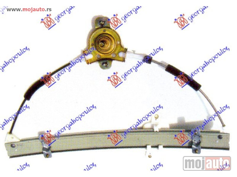 Glavna slika -  PODIZAC PREDNJEG PROZORA MEHANICKI Levo Hyundai accent h/b 97-99 -dostupno - MojAuto