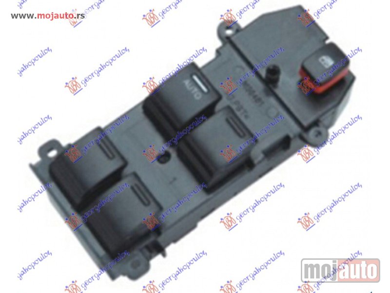 Glavna slika -  PREKIDAC U PREDNJIM VRATIMA (4 TASTERA) (22 PIN) Levo Honda civic sedan 06-11 -dostupno - MojAuto