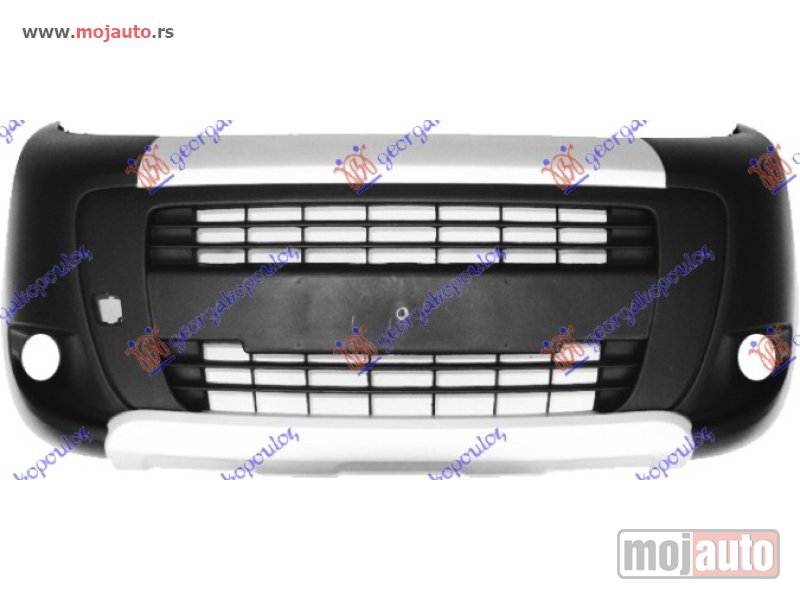 Glavna slika -  PREDNJI BRANIK SREBNI FIORINO COMBI (MAGLENKE) (SREBRNI SPOJLER) Fiat fiorino/qubo 08-16 -dostupno - MojAuto