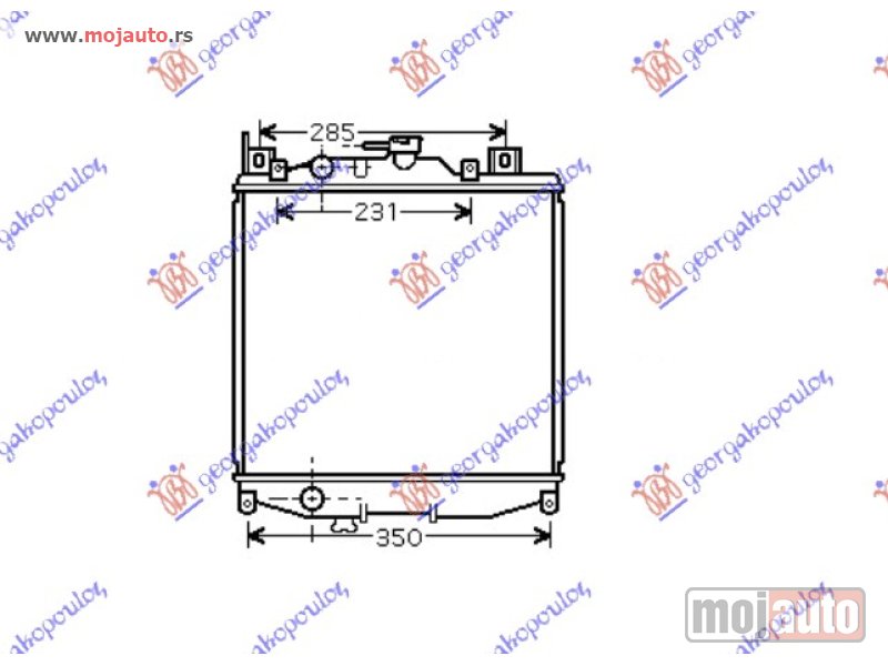 Glavna slika -  HLADNJAK MOTORA 1.0i 16V (35x36) (KOYO) Suzuki swift gti 93-96 -dostupno - MojAuto