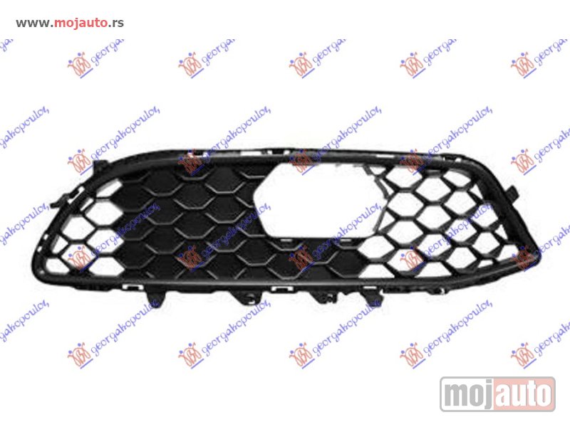 Glavna slika -  PVC MASKA PREDNJEG BRANIKA (OTVOR ZA SENZOR) Desno Alfa romeo giulia 15- -dostupno - MojAuto