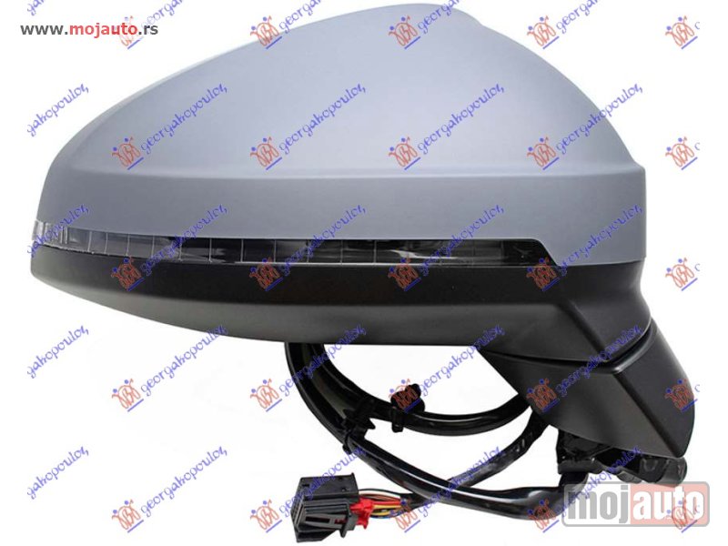 Glavna slika -  RETROVIZOR ELEKTRICNI SA GREJACEM PM (MIGAVAC) (8 PIN) (ASFERICNO STAKLO) Desno Audi a4 18-19 -dostupno - MojAuto