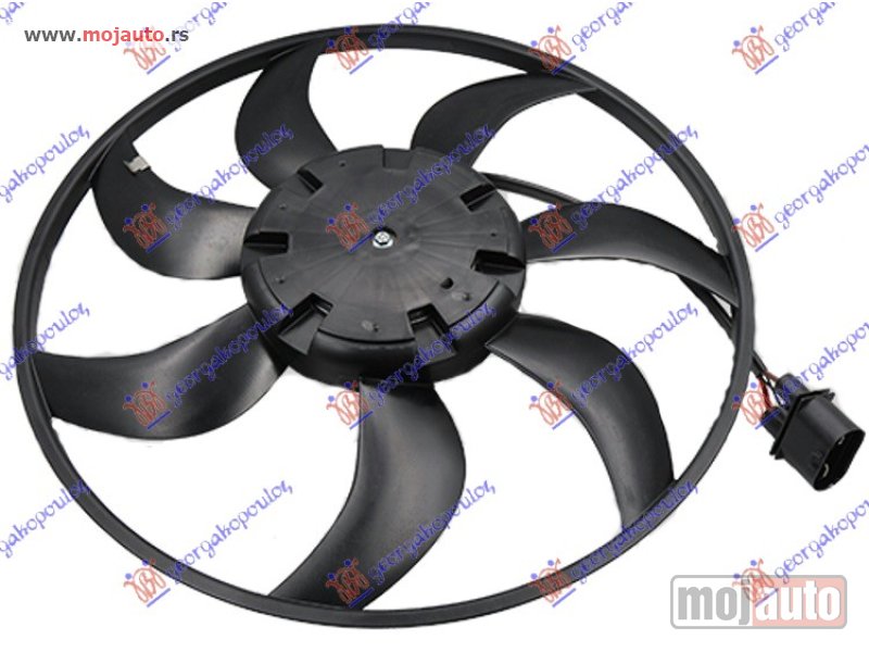 Glavna slika -  VENTILATOR (MOTOR+ELISA) (445mm) (310W) (4 PIN) Audi a3 3d/sportback 12-16 -dostupno - MojAuto