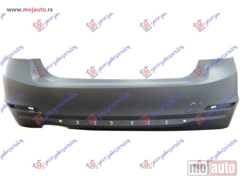 Glavna slika -  ZADNJI BRANIK PM (1 OTVOR ZA 2 IZDUVNE CEVI AUSPUHA) (SA/BEZ PDC SENZORA) (LUXURY/MODERN/SPORT) Bmw series 3 (f30/f31) sdn/s.w. 12-14 -dostupno - MojAuto