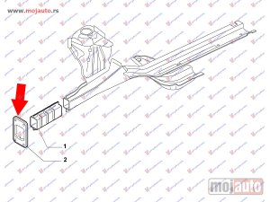 NOVI: delovi  POKLOPAC KRAKA SASIJE Levo Fiat punto evo 09-12 -nedostupno