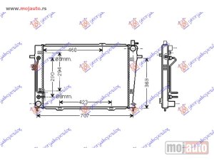 NOVI: delovi  HLADNJAK MOTORA 2.0 CRDi (AUTO) (64x45.5x18) Kia sportage 08-10 -dostupno