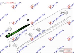 NOVI: delovi  NOSAC AMBIJENTALNOG OSVETLJENJA NA SAJTNI Levo Bmw series 3 (g20/g21) sdn/s.w. 18-22 -nedostupno