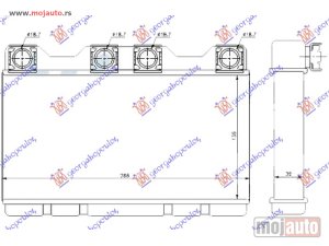 NOVI: delovi  GREJAC KABINE (135x268x32) Bmw series 7 (e38) 95-02 -dostupno