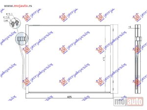 NOVI: delovi  HLADNJAK KLIME BENZIN (625x472x16) (BEHR TIP) Bmw series 7 (f01/02) 12-15 -dostupno
