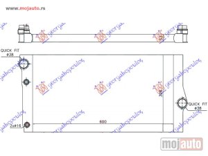 NOVI: delovi  HLADNJAK MOTORA ZA SVE MODELE DIZEL (& GT/F07) (600x310x32) Bmw series 7 (f01/02) 08-12 -dostupno