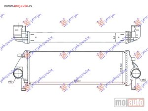NOVI: delovi  HLADNJAK INTERKULERA 3.0 CRDi DIZEL (650x220x64) Jeep grand cherokee 11-14 -dostupno