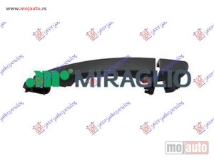 NOVI: delovi  KVAKA ZADNJIH VRATA SPOLJASNJA CRNA Levo Citroen berlingo 19- -nedostupno