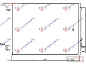 NOVI: delovi  HLADNJAK KLIME BENZIN/DIZEL (510x39.7x12) 2012- (VALEO TIP) Dacia duster 10-17 -dostupno