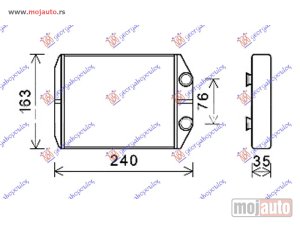 NOVI: delovi  GREJAC KABINE (190x155x26) Dacia lodgy 12- -dostupno