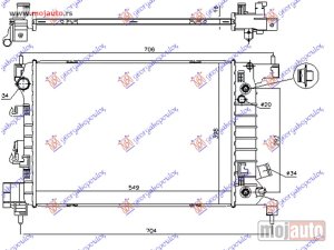 NOVI: delovi  HLADNJAK MOTORA 1.4i 16V (AUTO) (55x40x1.5) Chevrolet aveo sdn-h/b 12- -dostupno