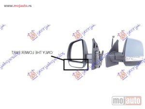 NOVI: delovi  STAKLO RETROVIZORA (CARGO) (DONJI DEO) (KONVEKSNO) Levo Fiat doblo 09-15 -dostupno