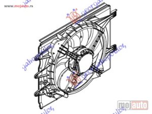 NOVI: delovi  VENTILATOR KOMPLET (1.4i 16V) (-AC) Fiat 500 l 17- -dostupno