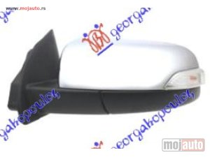 NOVI: delovi  RETROVIZOR ELEKTRICNI HROM (ELEKTRO-SKLOPIV) (MIGAVAC) (7 PIN) (A KVALITET) (KONVEKSNO STAKLO) Levo Ford ranger 12-15 -dostupno