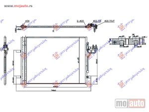 Glavna slika - HLADNJAK KLIME 1.6 TDCI ECOnetic (626x470x16) Ford focus 14-18 -dostupno - MojAuto