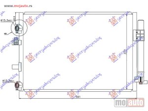 Glavna slika -  HLADNJAK KLIME 1.6 TDCi (572x338) Ford focus c-max 10-14 -dostupno - MojAuto