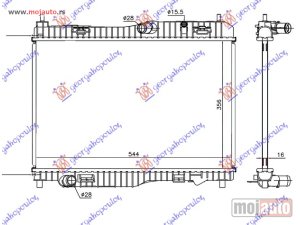NOVI: delovi  HLADNJAK MOTORA 1.0i 12V/1.0 (+/-AC) (55.8x35.2x1.8) Ford b-max 12- -dostupno
