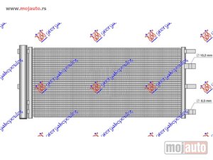 NOVI: delovi  HLADNJAK KLIME 2.0 TDCI DIZEL (750x352) 2016- (RWD-4WD) Ford transit/tourneo custom 18-23 -nedostupno