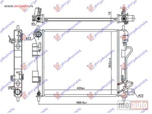 NOVI: delovi  HLADNJAK MOTORA ZA SVE MODELE (AUTO) (420x360x16) Hyundai i10 13-16 -dostupno