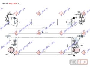 NOVI: delovi  HLADNJAK INTERKULERA 2.3-3.0 DIZEL (600x190x65) Iveco daily 11-14 -nedostupno