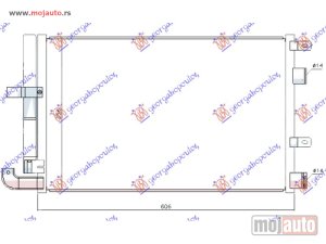 NOVI: delovi  HLADNJAK KLIME 2.7 D DIZEL (565x370x16) Jaguar xf 08-15 -nedostupno