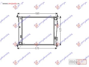NOVI: delovi  HLADNJAK MOTORA 1.6 BENZIN (MAN) (480x415x16) Kia soul 08-11 -dostupno