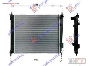 NOVI: delovi  HLADNJAK MOTORA 1.6 CRDi DIZEL (MAN) (480x415x16) Kia soul 11-13 -dostupno